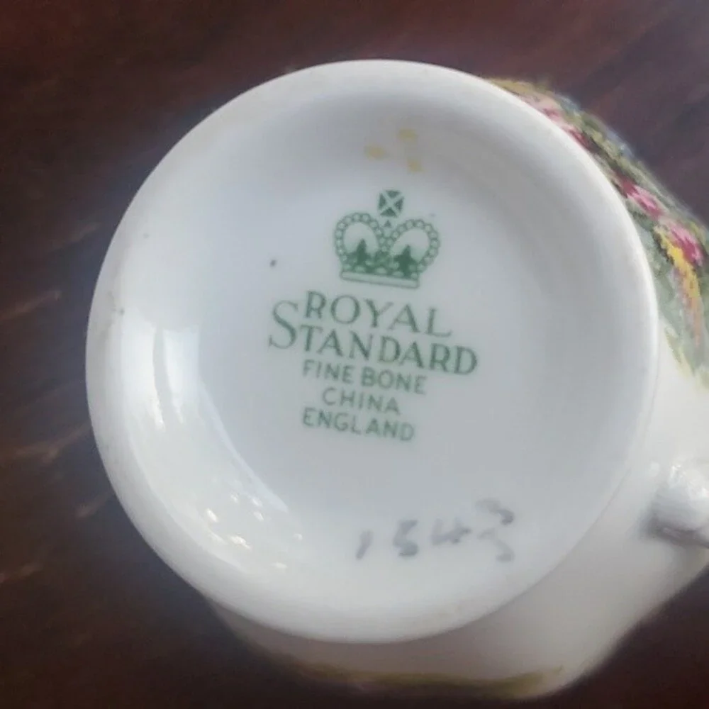 Royal Standard TEACUP and saucer /Fine Bone China England